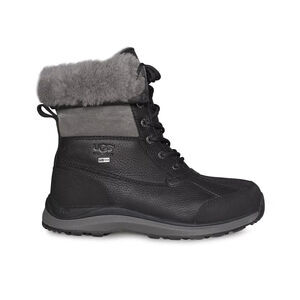 NEW UGG Adirondack III Black Waterproof Sheepskin Women's Boots Sz US 6 EU 37